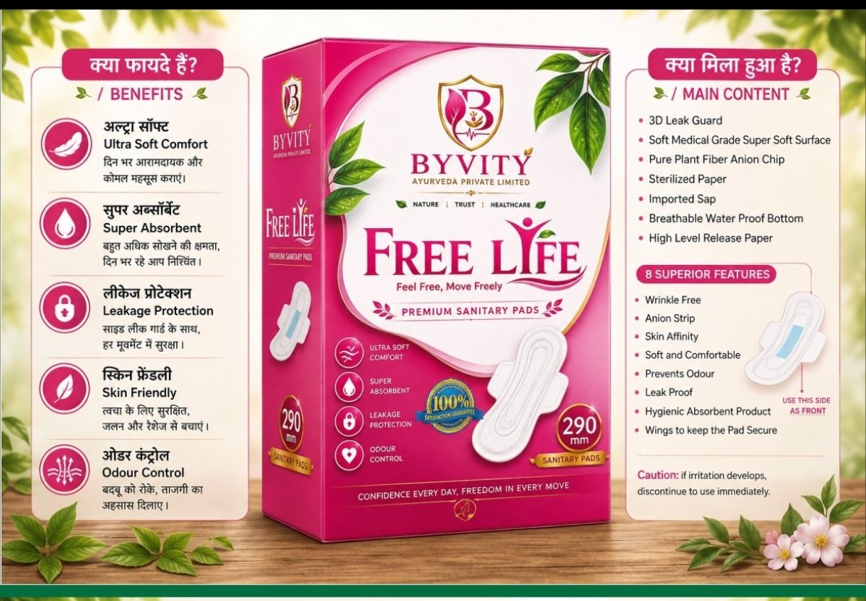 FREE LIFE SANITARY PADS E